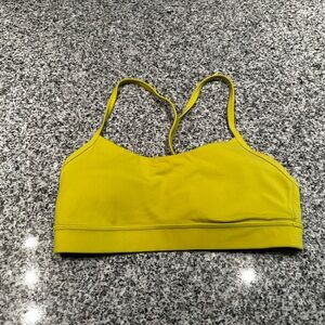 Lululemon Neon Yellow Sports Bra Size 6